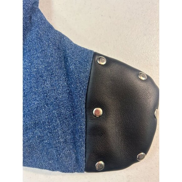 Harley Davidson Christmas Stocking Denim Studs Biker Motorcycle Vintage 2001 - Picture 4 of 5